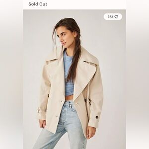 Free People Highlands Oversized Peacoat SOLD OUT Size Small
